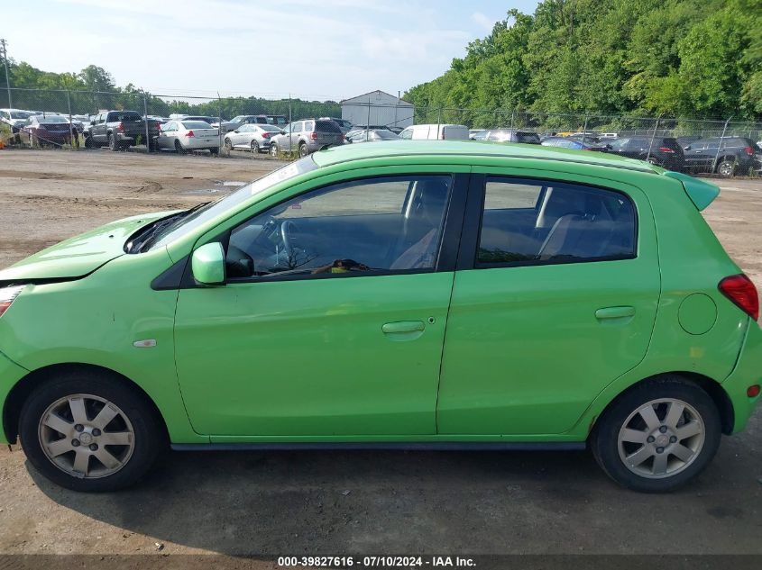 2014 Mitsubishi Mirage Es VIN: ML32A4HJ0EH025597 Lot: 39827616