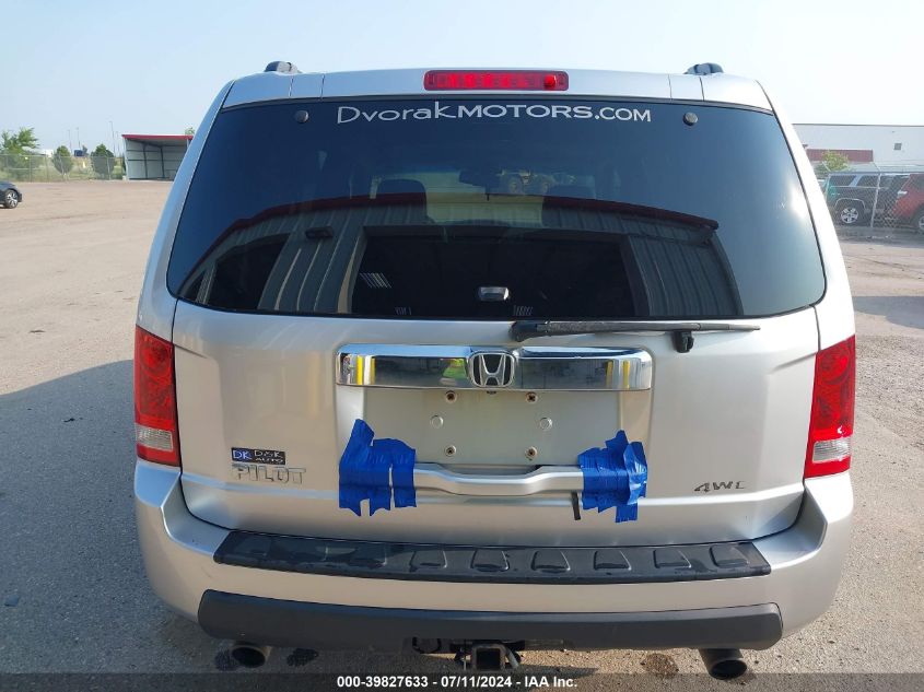 2010 Honda Pilot Ex-L VIN: 5FNYF4H56AB009071 Lot: 39827633