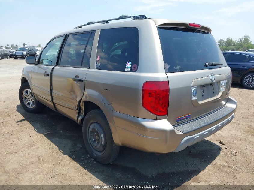 2004 Honda Pilot Ex-L VIN: 2HKYF185X4H597576 Lot: 39827697
