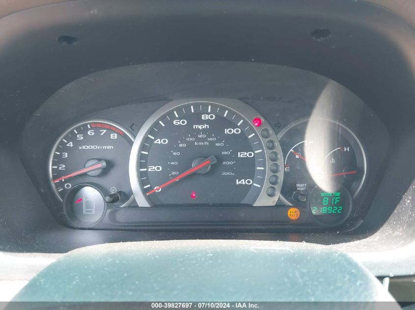 2004 Honda Pilot Ex-L VIN: 2HKYF185X4H597576 Lot: 39827697