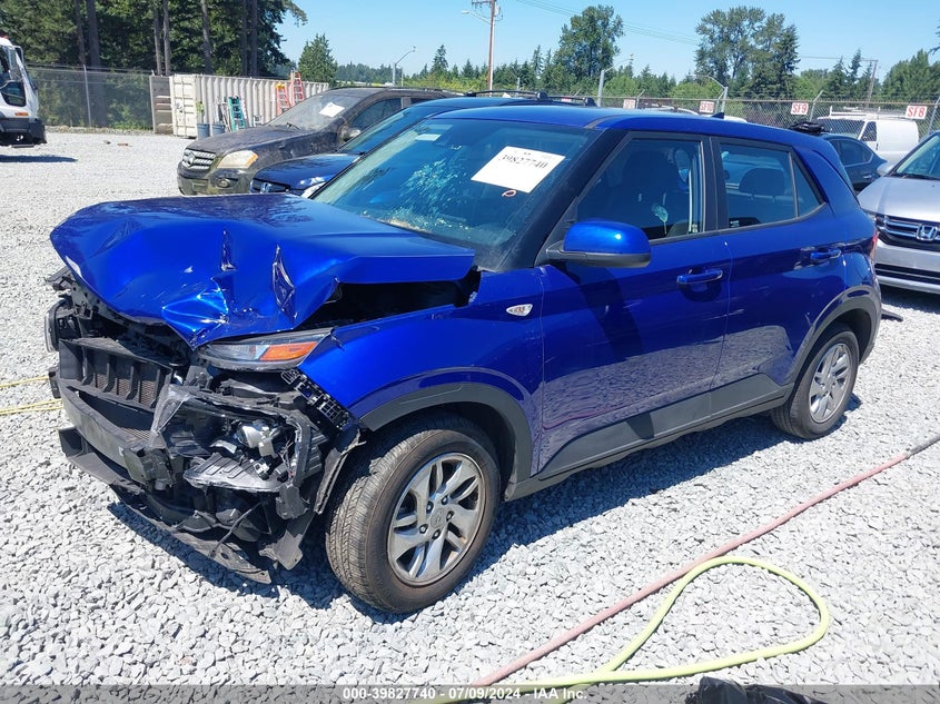 2022 Hyundai Venue Se VIN: KMHRB8A3XNU197019 Lot: 39827740