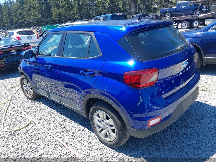 2022 Hyundai Venue Se VIN: KMHRB8A3XNU197019 Lot: 39827740