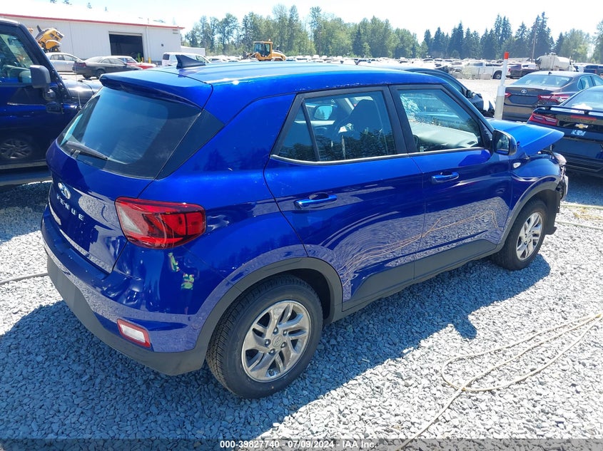 2022 Hyundai Venue Se VIN: KMHRB8A3XNU197019 Lot: 39827740