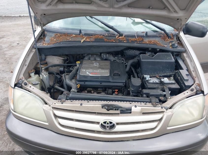 2002 Toyota Sienna Le VIN: 4T3ZF13C22U490991 Lot: 39827786