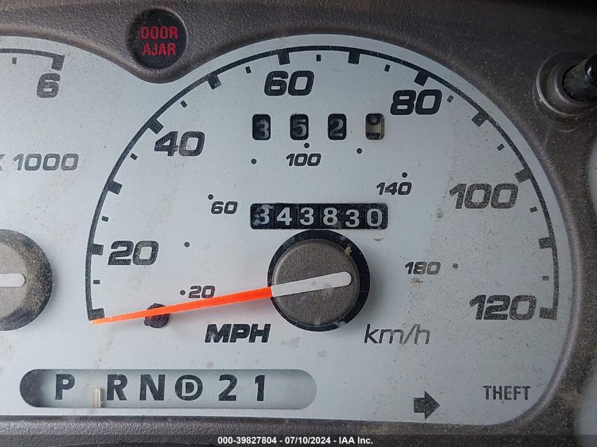 2001 Ford Explorer Sport VIN: 1FMYU70E21UA60346 Lot: 39827804