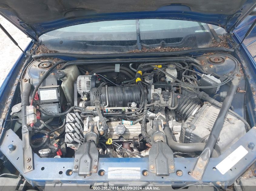 2003 Chevrolet Monte Carlo Ss VIN: 2G1WX12K739348780 Lot: 39827815