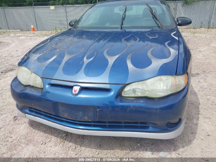 2003 Chevrolet Monte Carlo Ss VIN: 2G1WX12K739348780 Lot: 39827815