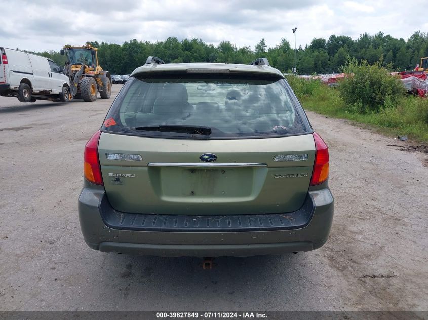 2006 Subaru Outback 2.5I VIN: 4S4BP61C467347570 Lot: 39827849