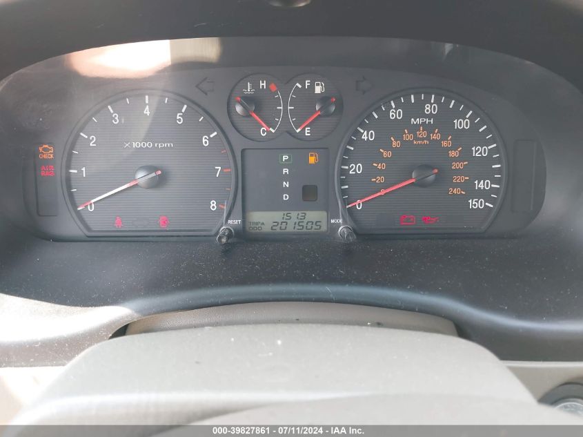 2002 Hyundai Sonata VIN: KMHWF25S42A537526 Lot: 39827861