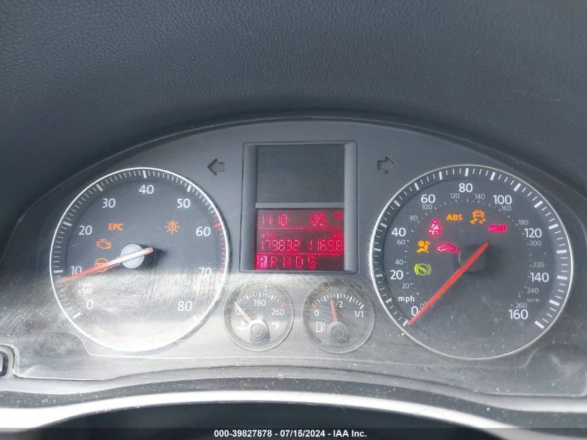 2006 Volkswagen Jetta Value Edition VIN: 3VWPG71K76M654063 Lot: 39827878