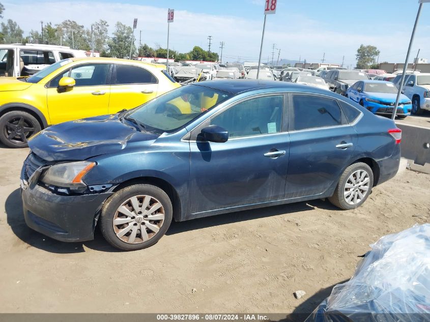 2014 Nissan Sentra S/Sv/Sr/Sl VIN: 3N1AB7AP7EL66194 Lot: 39827896