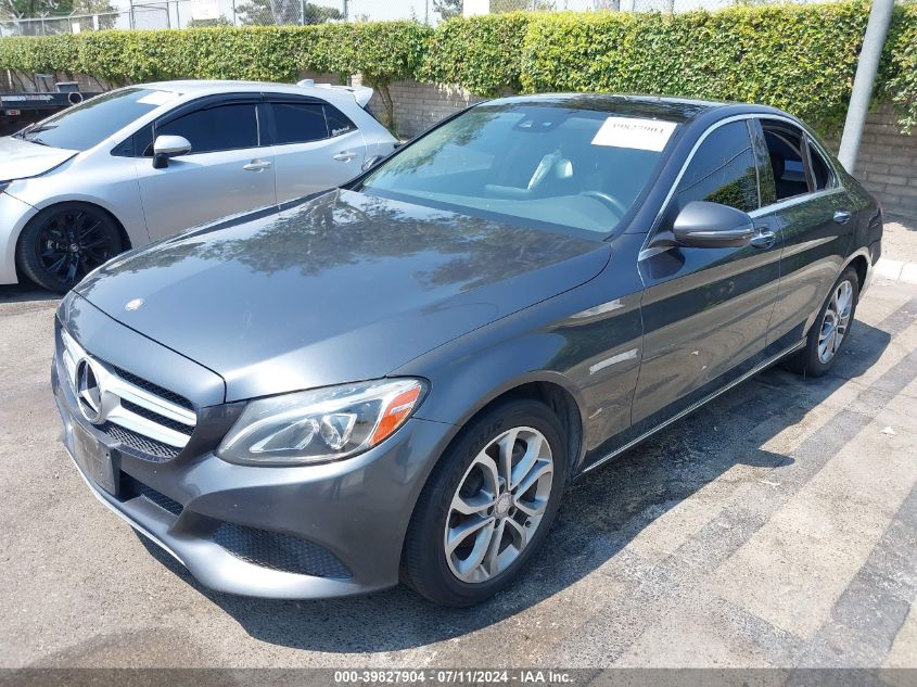 55SWF4JB8GU130537 2016 MERCEDES-BENZ C CLASS - Image 2