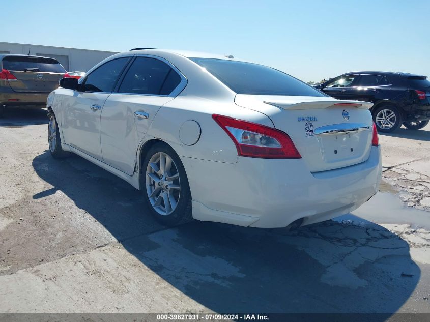 2009 Nissan Maxima 3.5 Sv VIN: 1N4AA51EX9C814280 Lot: 39827931