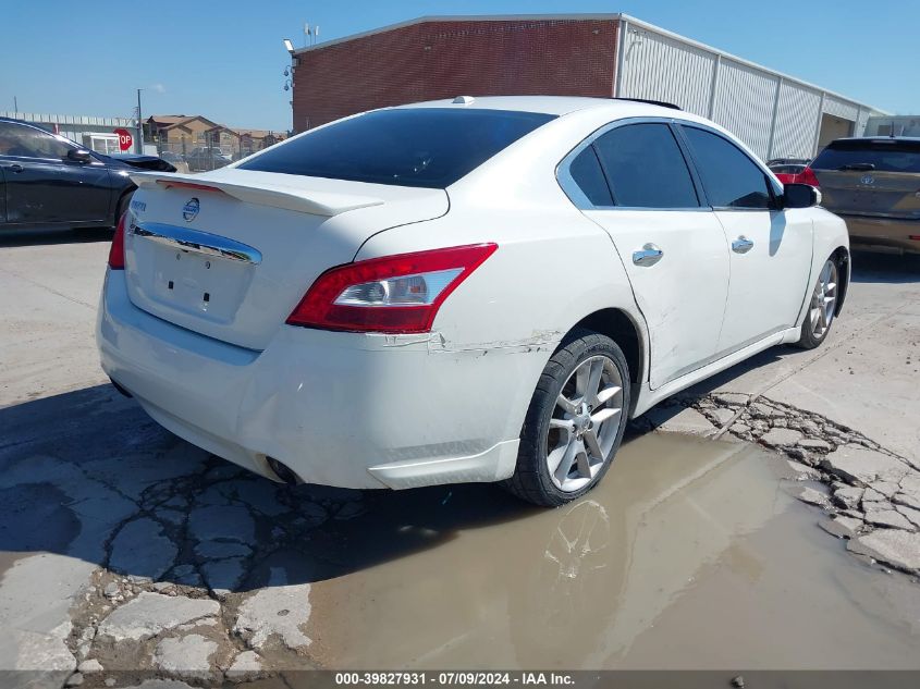 2009 Nissan Maxima 3.5 Sv VIN: 1N4AA51EX9C814280 Lot: 39827931