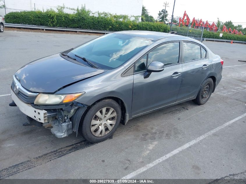 19XFB2F58CE043063 | 2012 HONDA CIVIC