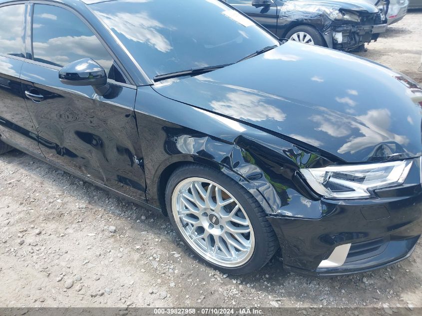 2018 Audi A3 2.0T Premium VIN: WAUAUGFF9J1010323 Lot: 39827958