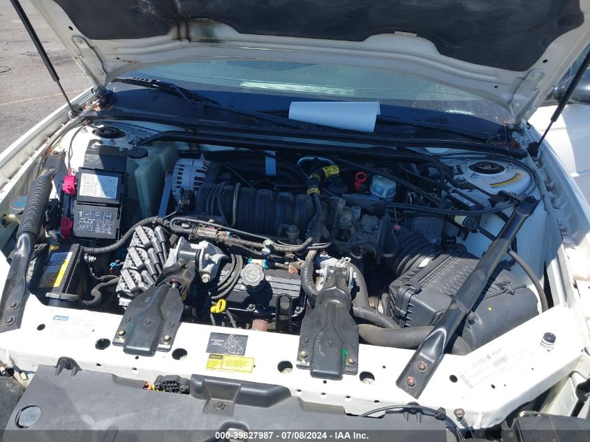 2001 Chevrolet Monte Carlo Ss VIN: 2G1WX15K619152886 Lot: 39827987