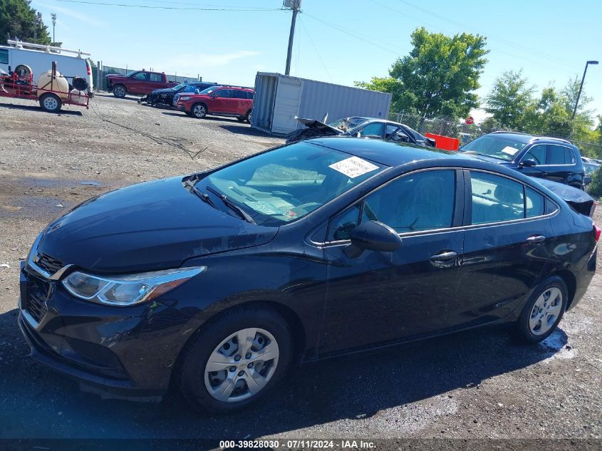 2017 Chevrolet Cruze Ls Auto VIN: 1G1BC5SM9H7169393 Lot: 39828030