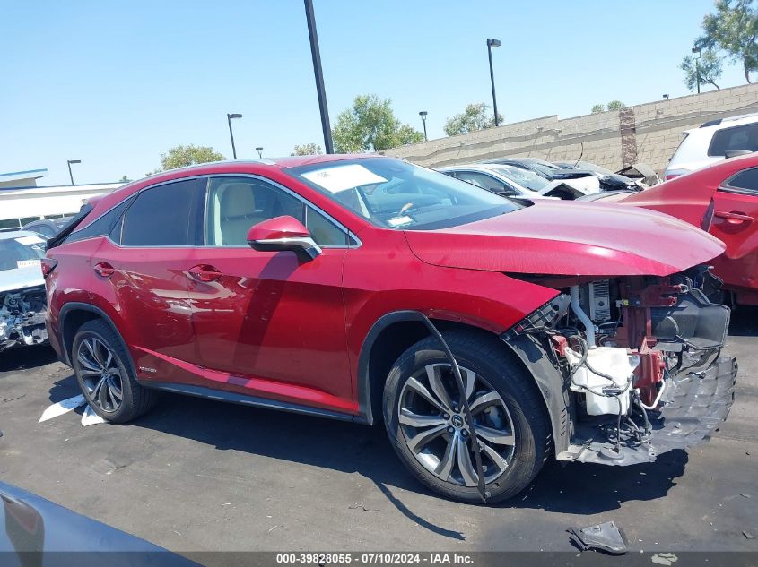 2019 Lexus Rx 450H VIN: 2T2BGMCA7KC030312 Lot: 39828055