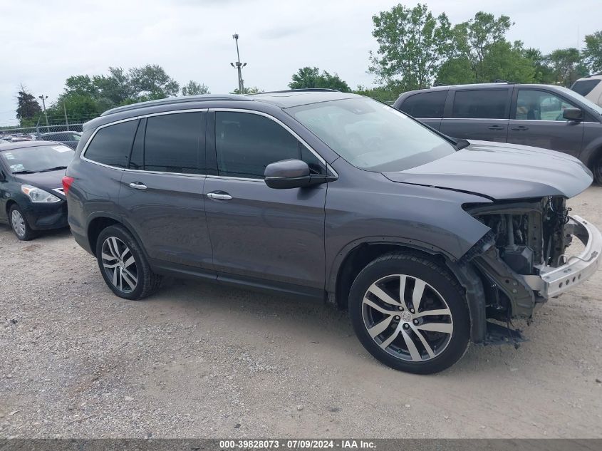 2017 Honda Pilot Elite VIN: 5FNYF6H03HB046363 Lot: 39828073