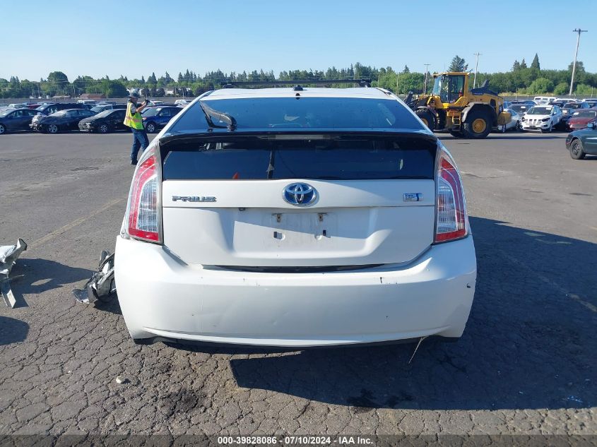 2014 Toyota Prius VIN: JTDKN3DU2E0375744 Lot: 39828086