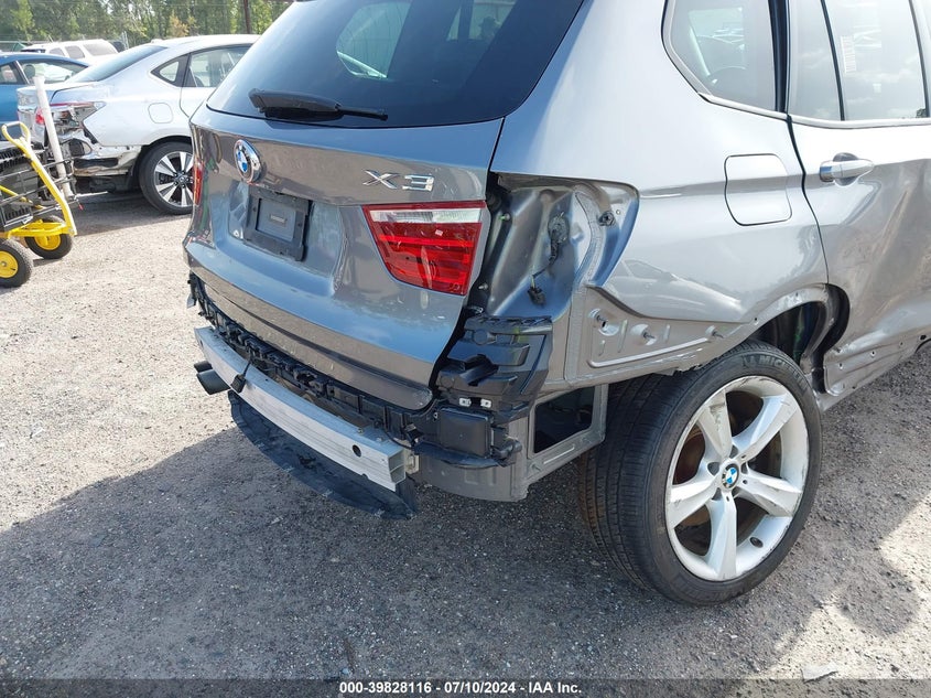 2017 BMW X3 xDrive35I VIN: 5UXWX7C53H0S19485 Lot: 39828116