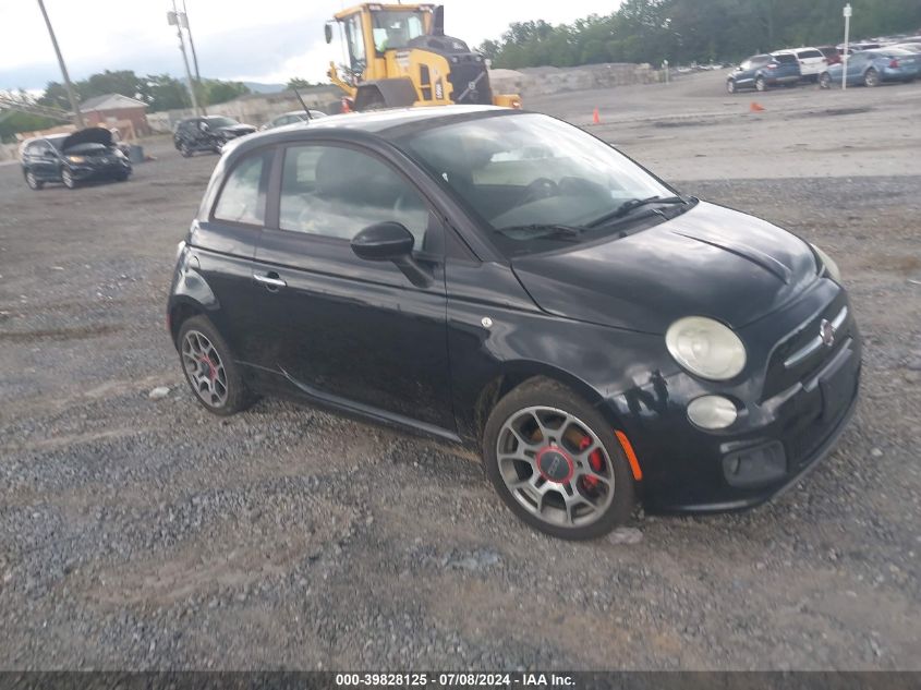 2012 Fiat 500 Sport VIN: 3C3CFFBR9CT164742 Lot: 39828125