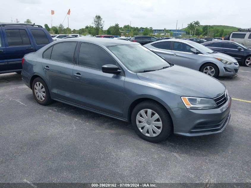 2015 Volkswagen Jetta 2.0L S VIN: 3VW1K7AJ3FM408560 Lot: 39828162