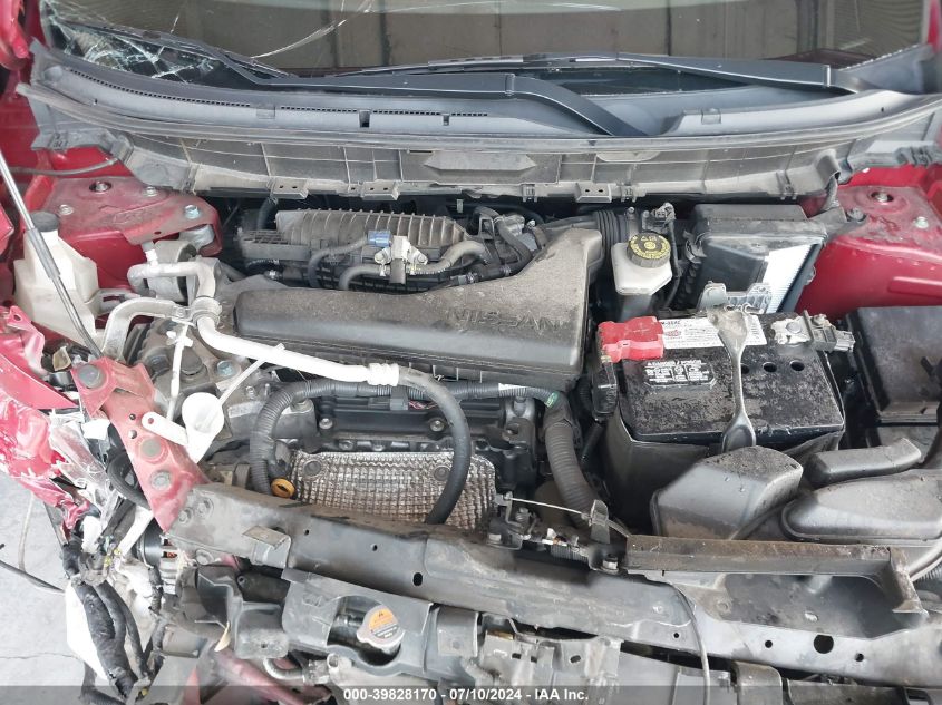 2017 Nissan Rogue S/Sl/Sv VIN: JN8AT2MT6HW390594 Lot: 39828170