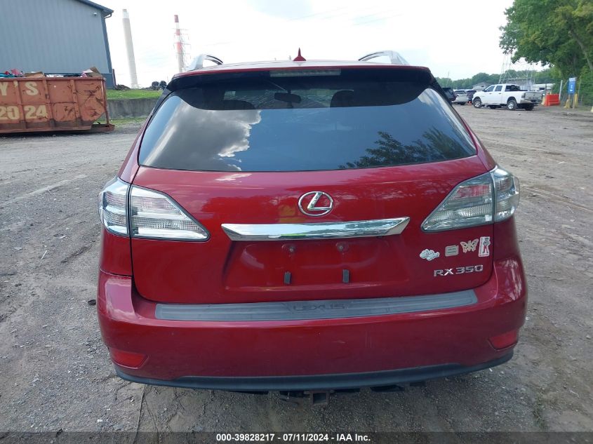 2011 Lexus Rx 350 VIN: 2T2BK1BA1BC098894 Lot: 39828217