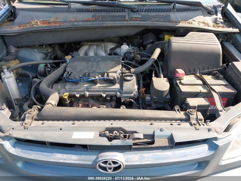 2000 Toyota Sienna Le VIN: 4T3ZF13C4YU210769 Lot: 39828220