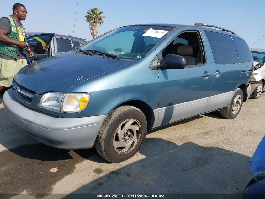 2000 Toyota Sienna Le VIN: 4T3ZF13C4YU210769 Lot: 39828220