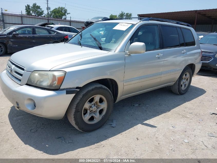 2006 Toyota Highlander VIN: JTEDD21A160151202 Lot: 39828221