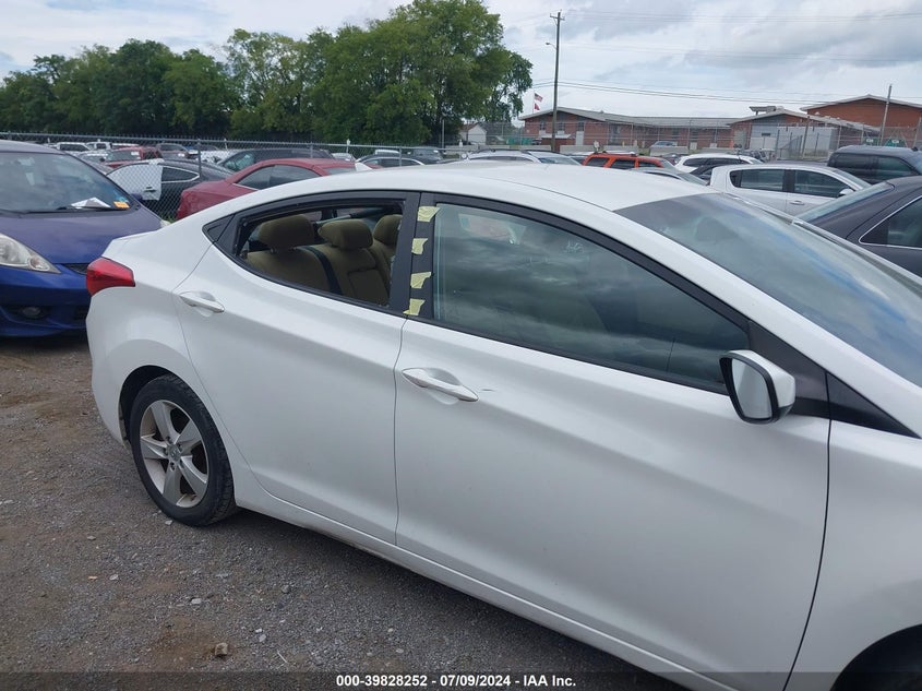 2012 Hyundai Elantra Gls VIN: 5NPDH4AE0CH112400 Lot: 39828252