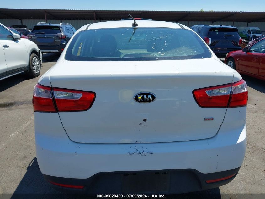 2013 Kia Rio Lx VIN: KNADM4A32D6283474 Lot: 39828489