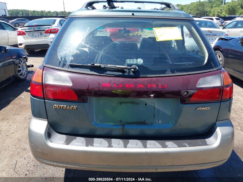 2002 Subaru Outback VIN: 4S3BH665227659182 Lot: 39828504