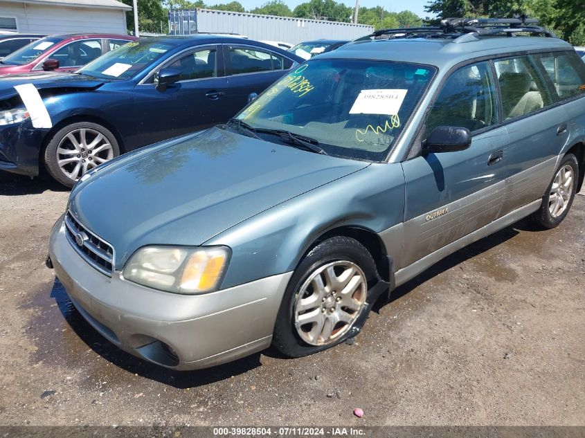 2002 Subaru Outback VIN: 4S3BH665227659182 Lot: 39828504
