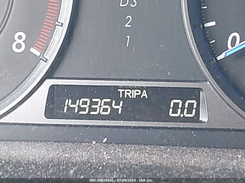 2010 Honda Accord Crosstour Ex-L VIN: 5J6TF2H55AL007317 Lot: 39828605