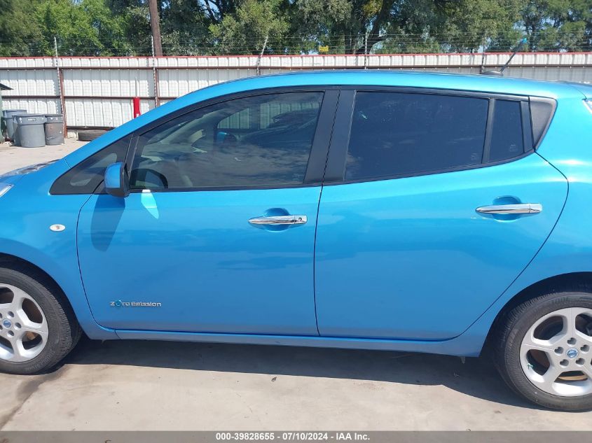 2011 Nissan Leaf Sl VIN: JN1AZ0CP1BT009569 Lot: 39828655