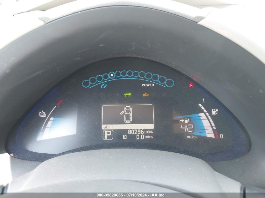 2011 Nissan Leaf Sl VIN: JN1AZ0CP1BT009569 Lot: 39828655