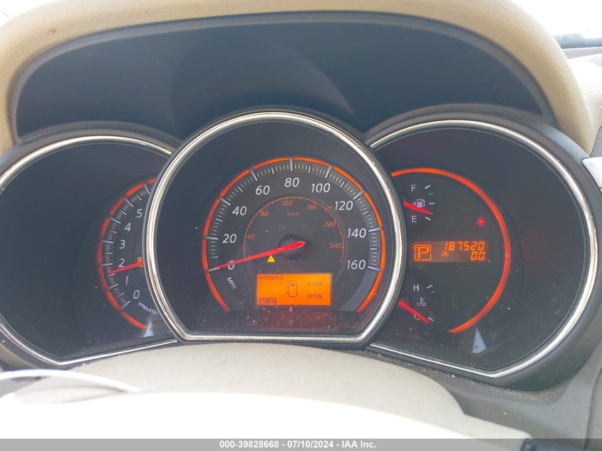 2010 Nissan Murano S/Sl/Le VIN: JN8AZ1MW9AW126259 Lot: 39828668