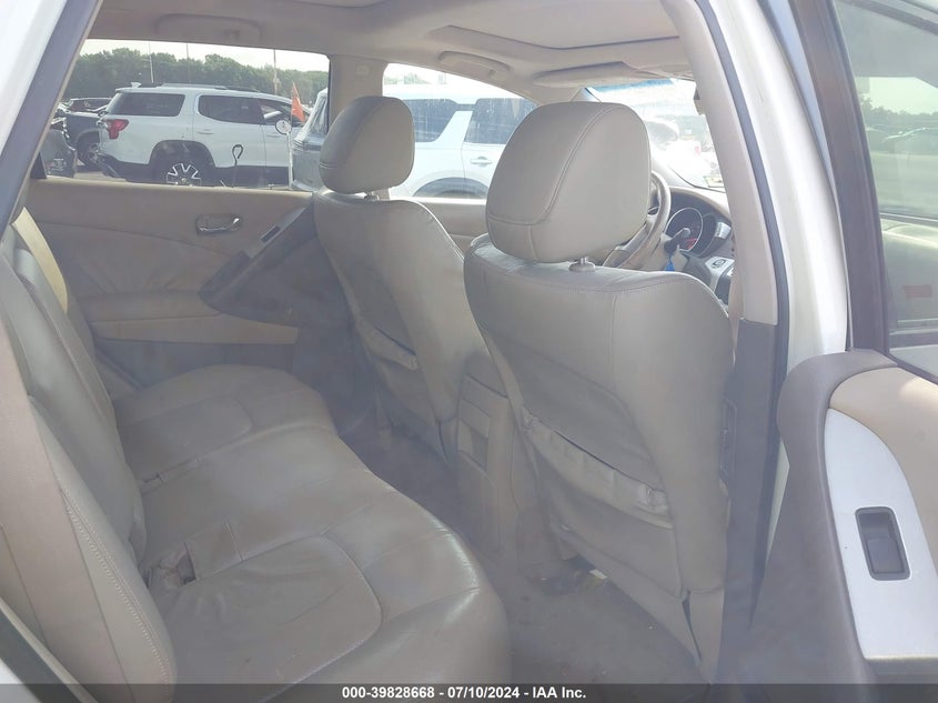 2010 Nissan Murano S/Sl/Le VIN: JN8AZ1MW9AW126259 Lot: 39828668