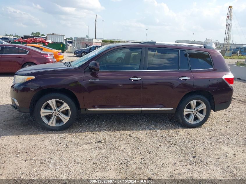 2012 Toyota Highlander Limited V6 VIN: 5TDYK3EH6CS078880 Lot: 39828687