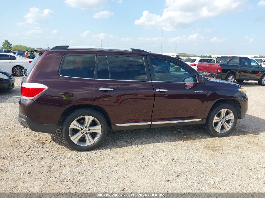 2012 Toyota Highlander Limited V6 VIN: 5TDYK3EH6CS078880 Lot: 39828687