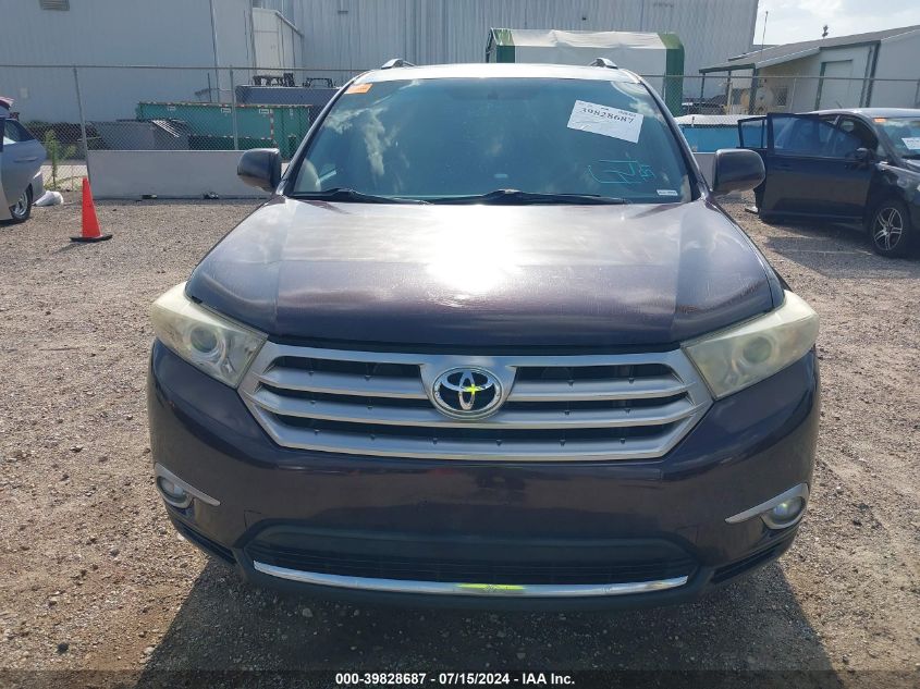 2012 Toyota Highlander Limited V6 VIN: 5TDYK3EH6CS078880 Lot: 39828687