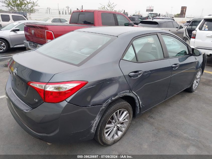 2014 Toyota Corolla L/Le/Le Pls/Prm/S/S Pls VIN: 5YFBURHE2EP151405 Lot: 39828697