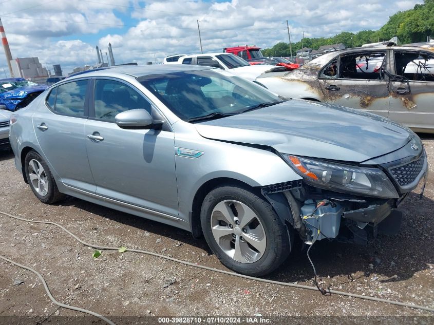 2015 Kia Optima Hybrid VIN: KNAGM4ADXF5087698 Lot: 39828710