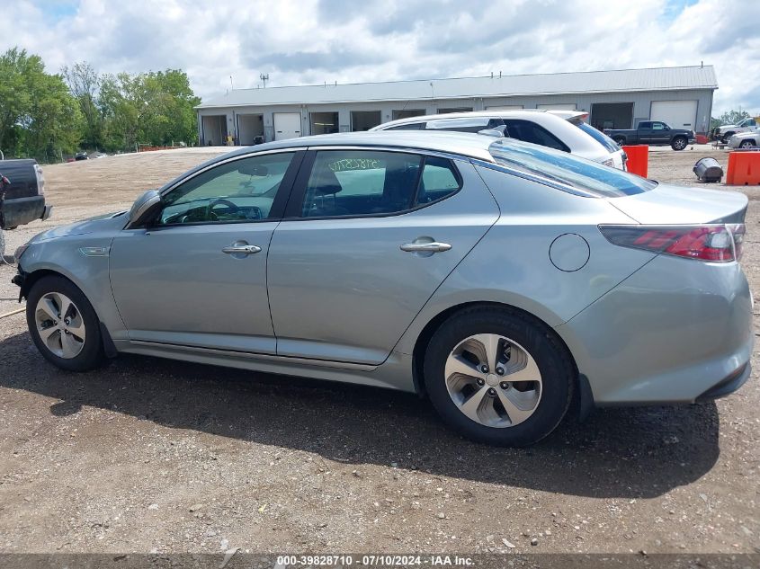 2015 Kia Optima Hybrid VIN: KNAGM4ADXF5087698 Lot: 39828710