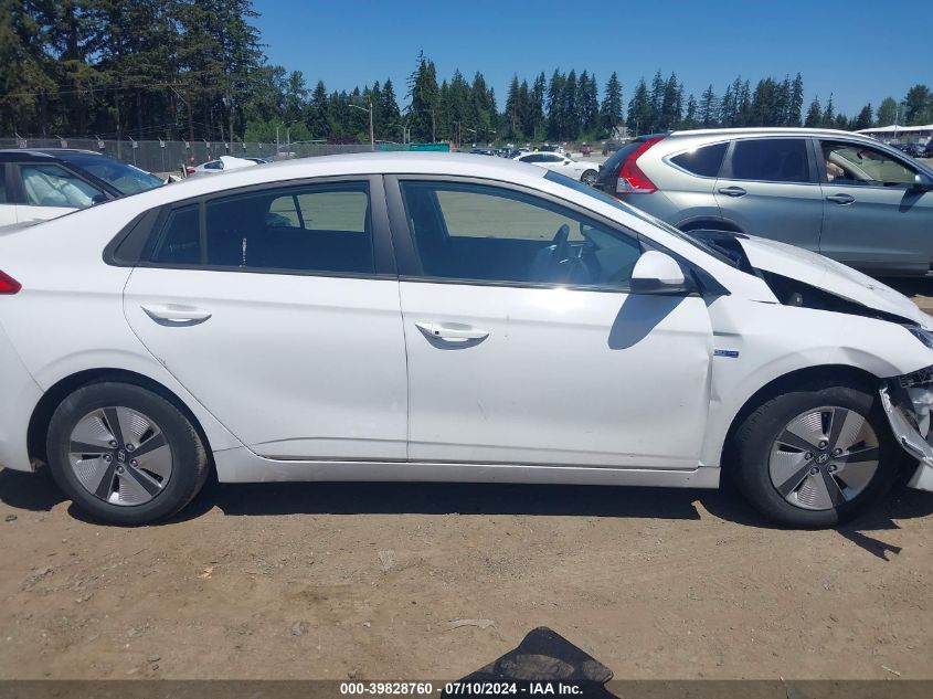 2017 HYUNDAI IONIQ HYBRID BLUE - KMHC65LC9HU048952
