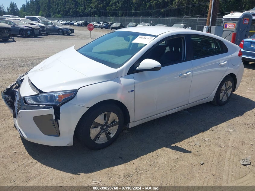2017 HYUNDAI IONIQ HYBRID BLUE - KMHC65LC9HU048952